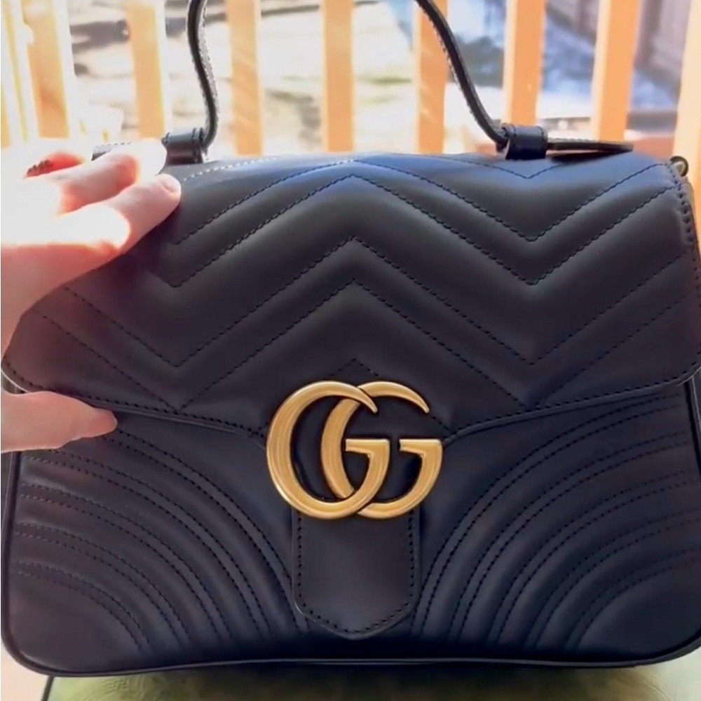 Gucci GG Marmont Medium Top Handle Bag